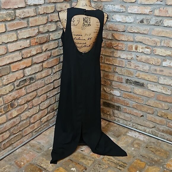 Betsy & Adam Black Maxi gown size 16 - Picture 6 of 15